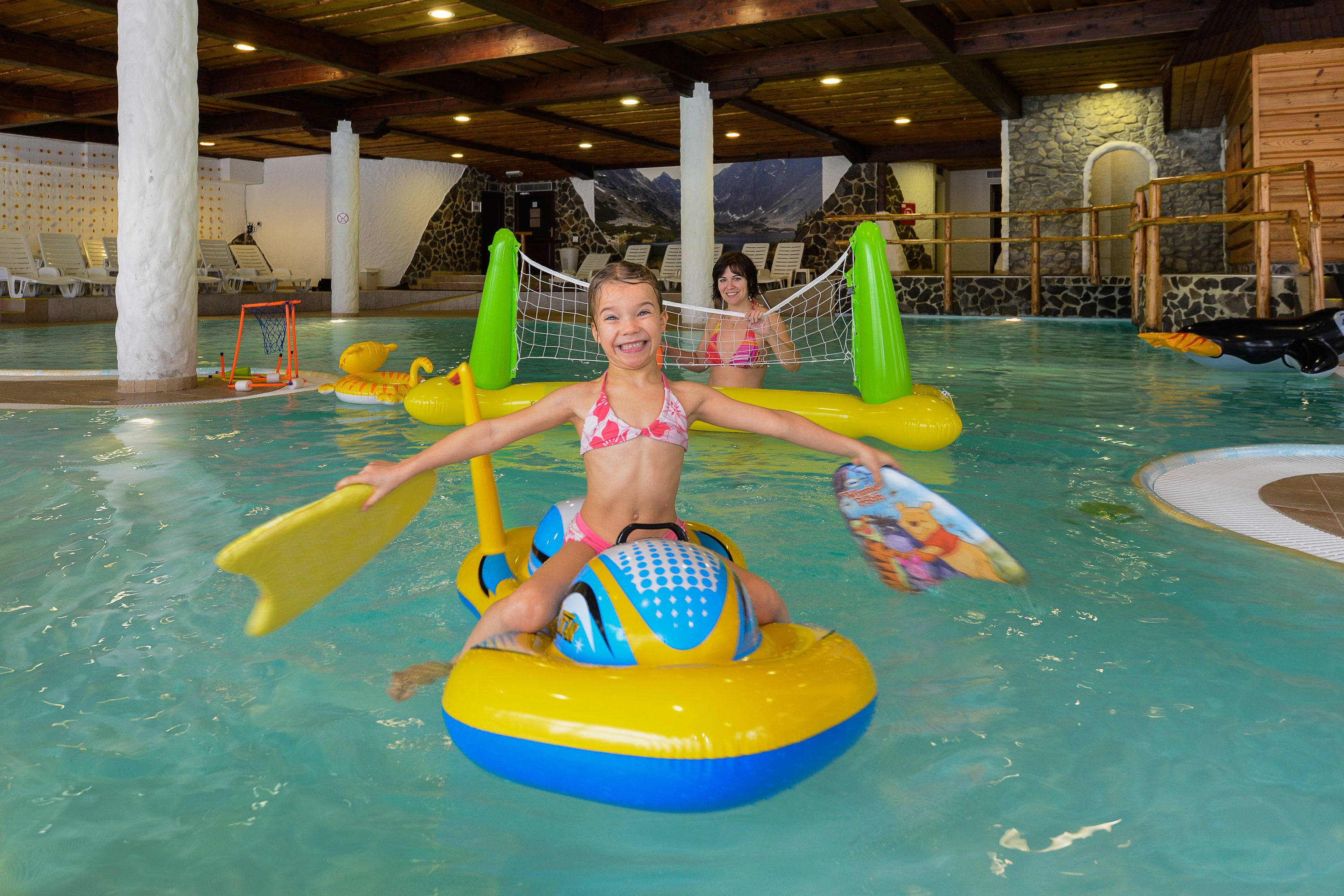Indoor pool, outdoor pool