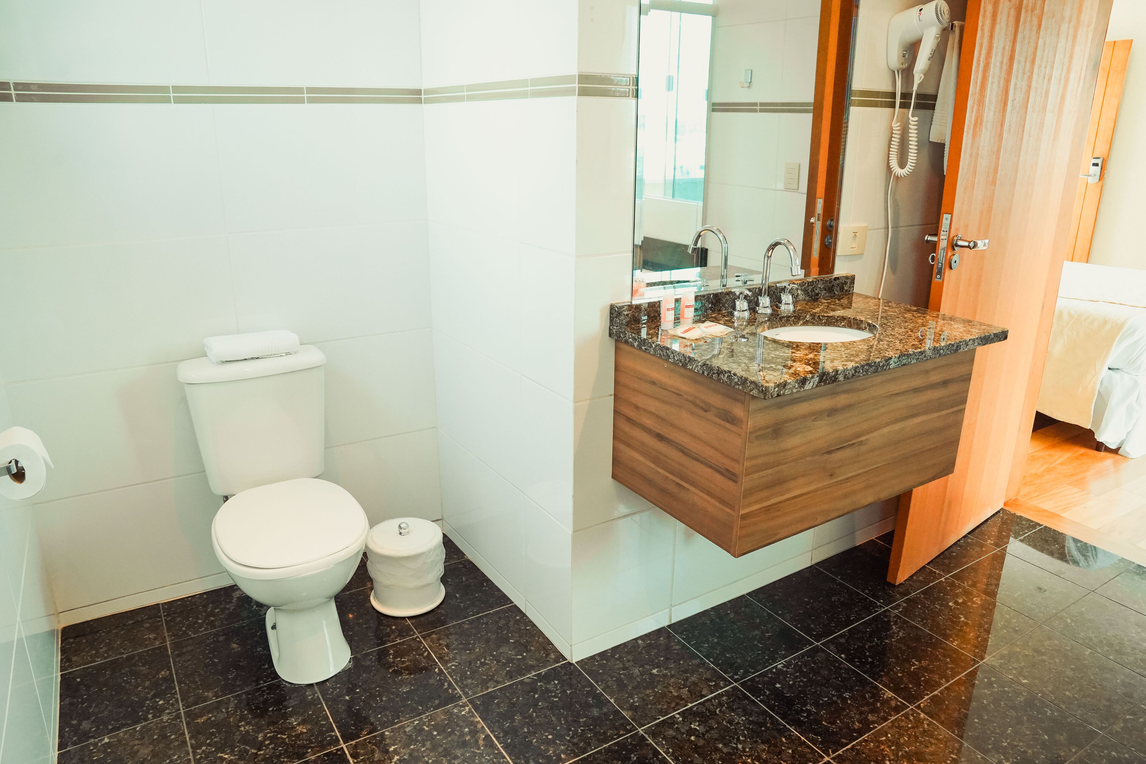 premium double room, 1 queen bed | bathroom | shower, hair dryer, towels