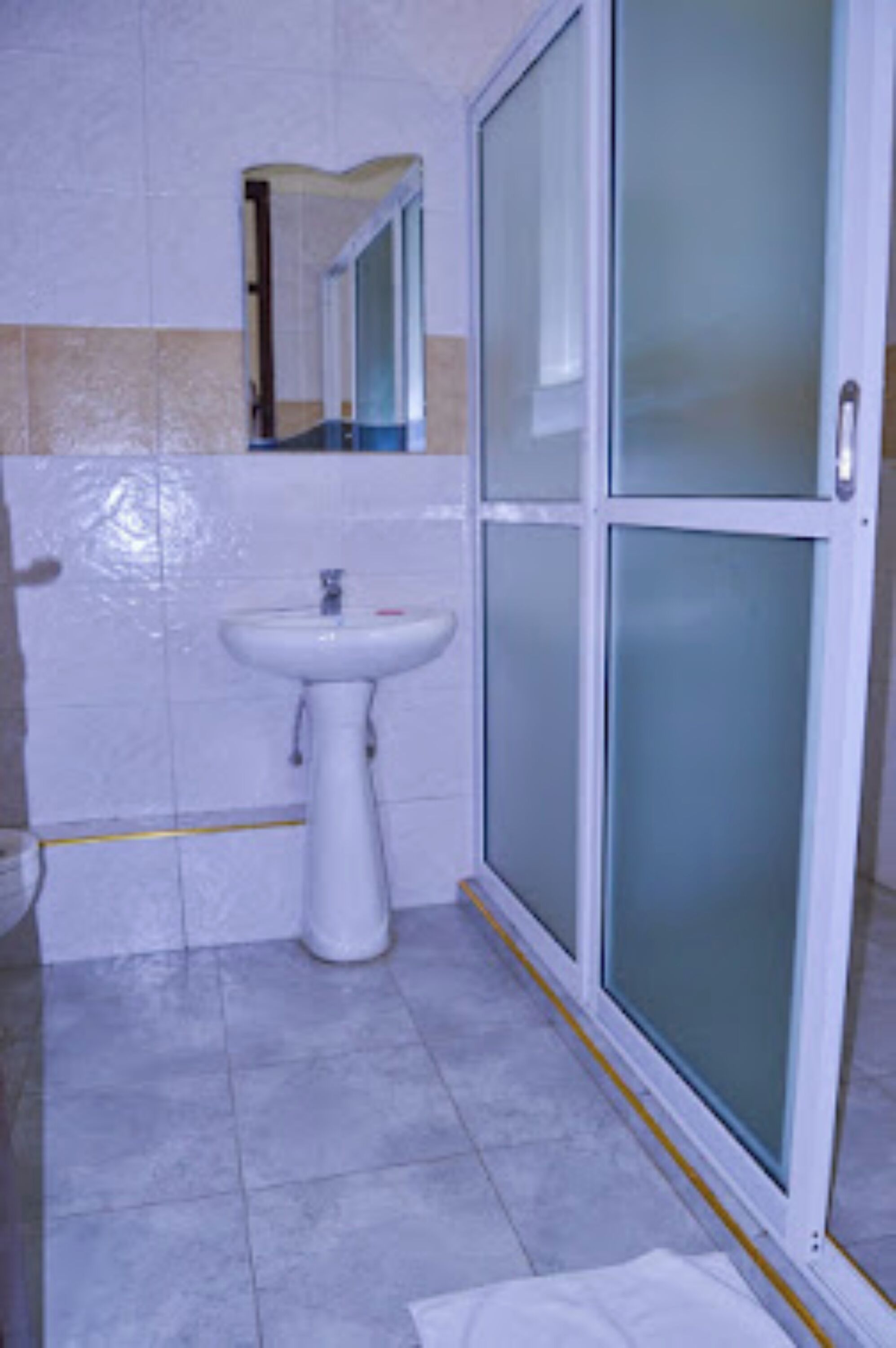 free toiletries, hair dryer, towels