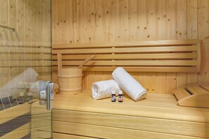 Apartment, 2 Bedrooms, Sauna (Excl. 163 EUR cleaning fee) | Bathroom | Free toiletries, hair dryer, towels, soap - Kitz Residenz by Alpin Rentals - incl Summercard (Kaprun)
