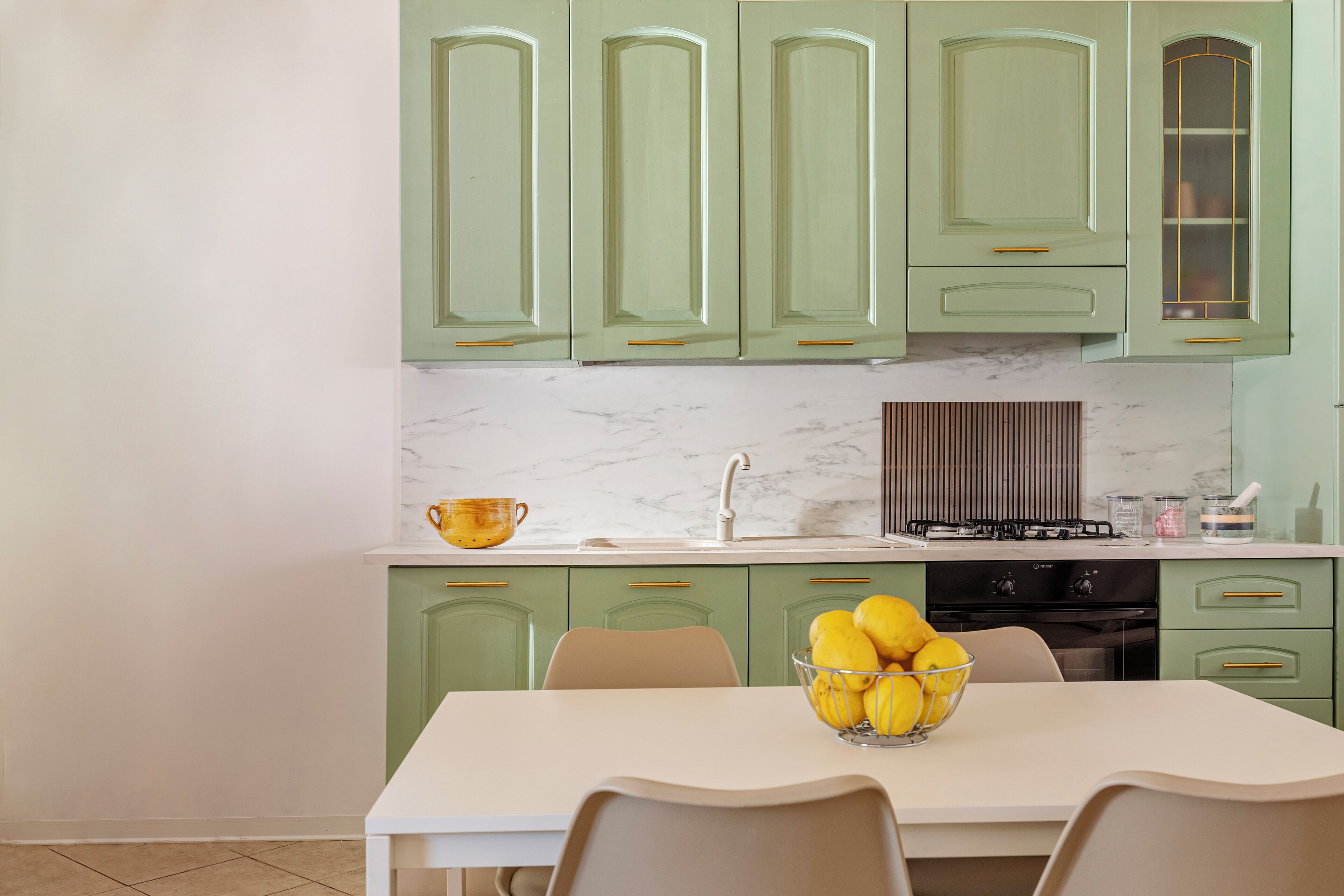 Apartamento, 1 quarto | Cozinha privada | Geladeira grande, fogão, cooktop, cafeteira/chaleira