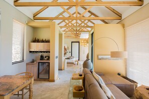 Premier Suite | Living area | TV, fireplace - The Olive Exclusive All-Suite Hotel (Windhoek)