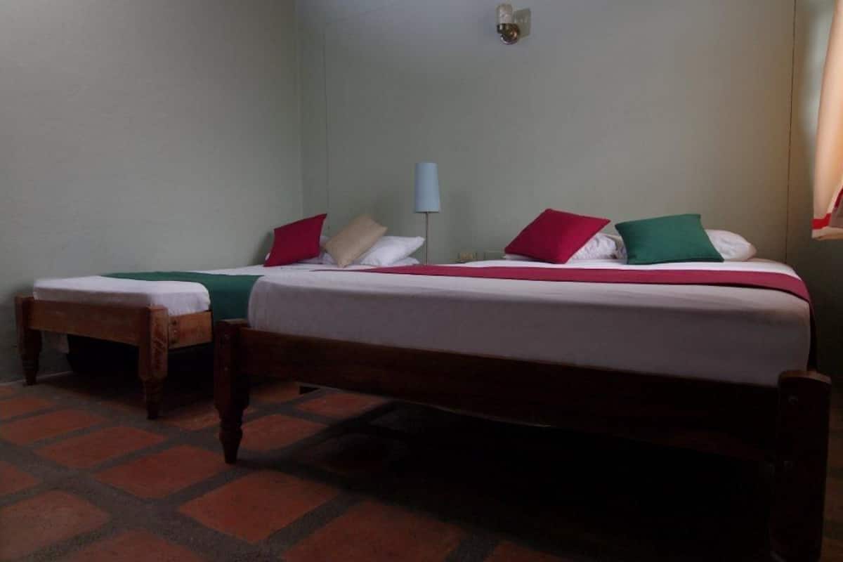 Premium bedding, desk, laptop workspace, free WiFi