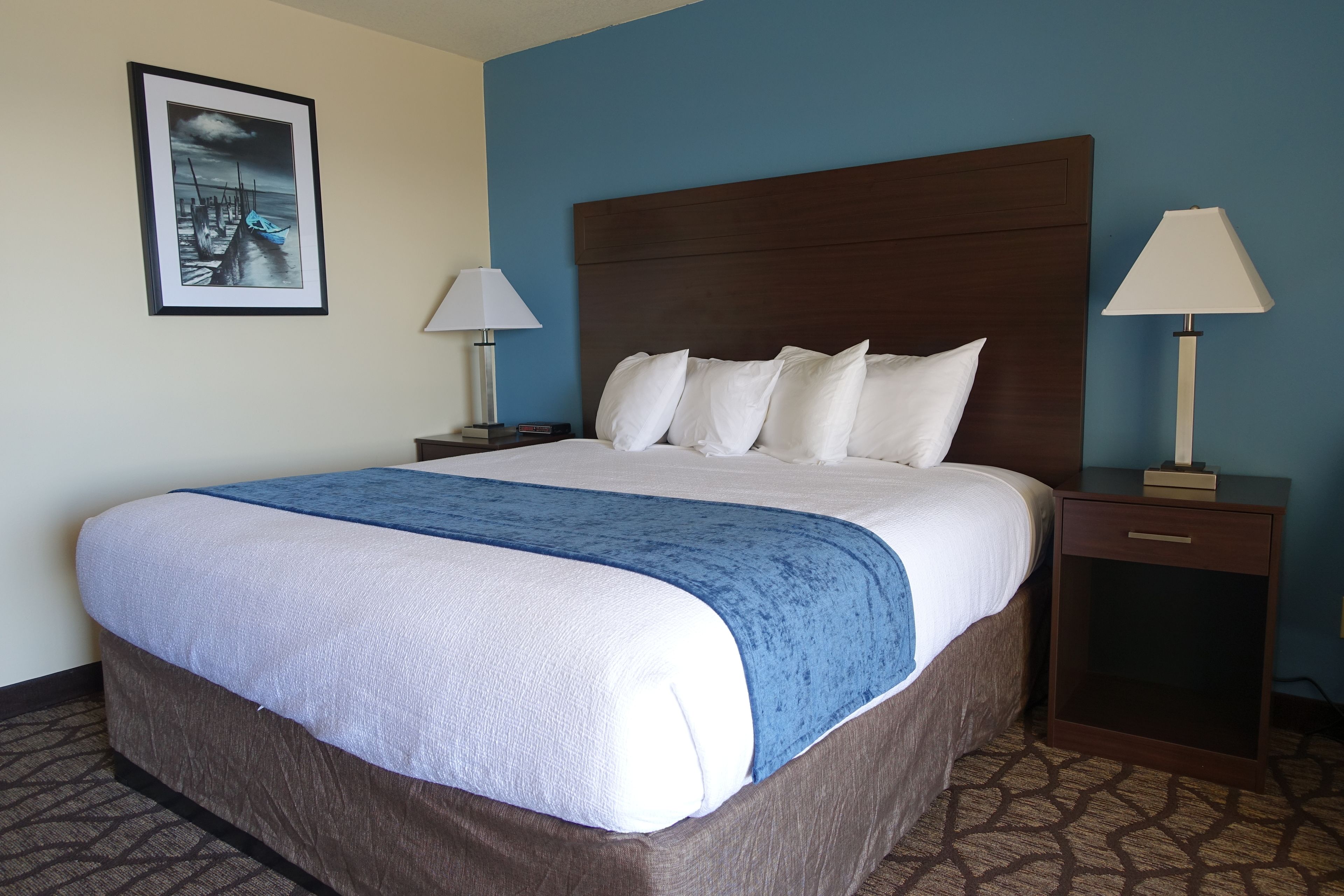 desk, blackout curtains, iron/ironing board, free wifi