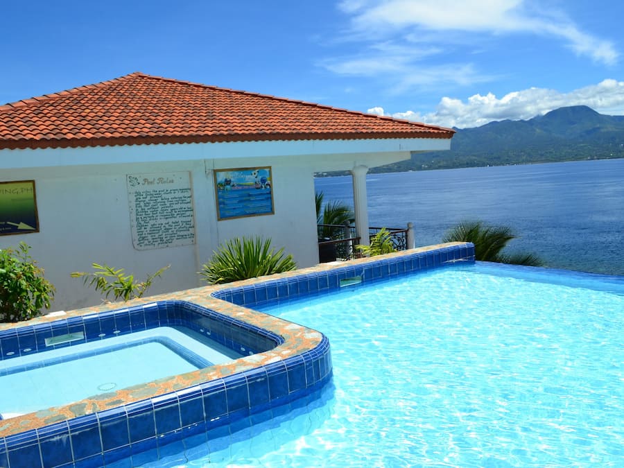 2 outdoor pools, open 8 AM to 10 PM, sun loungers