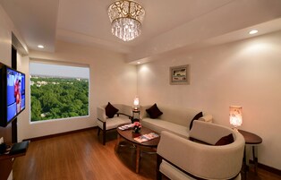 套房, 城市景观 | 起居区 | 平板电视