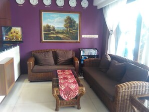 Sittområde i lobbyn