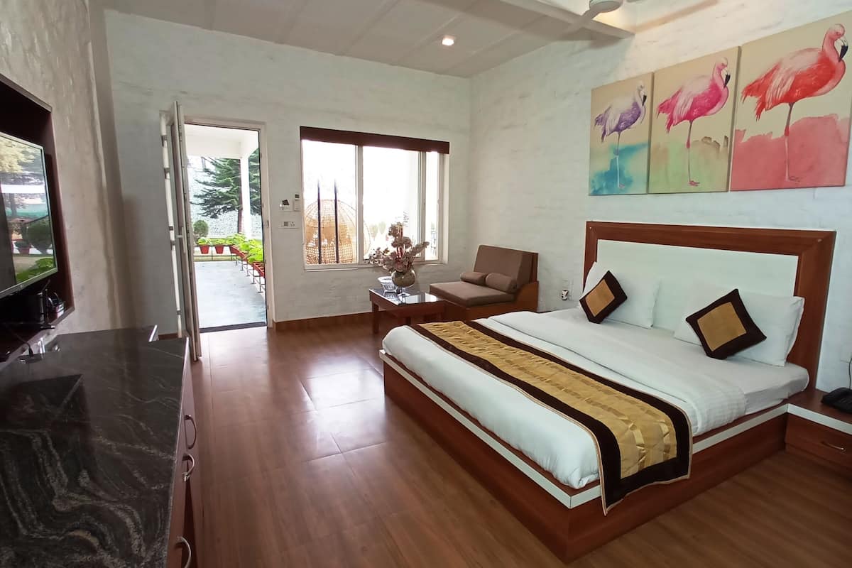 Chambre luxueuse | 1 chambre, literie de qualité, minibar, bureau
