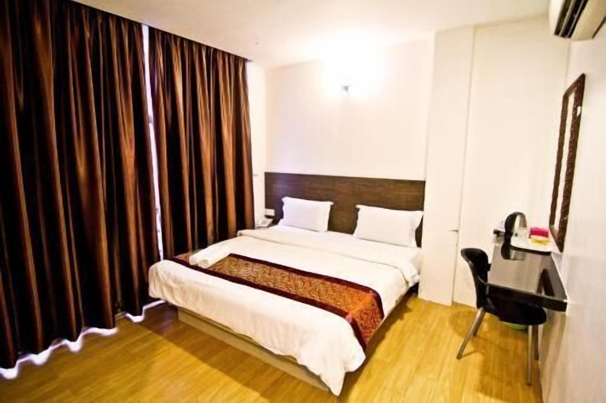1 bedroom, desk, blackout drapes, iron/ironing board