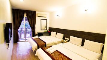 1 bedroom, desk, blackout curtains, iron/ironing board