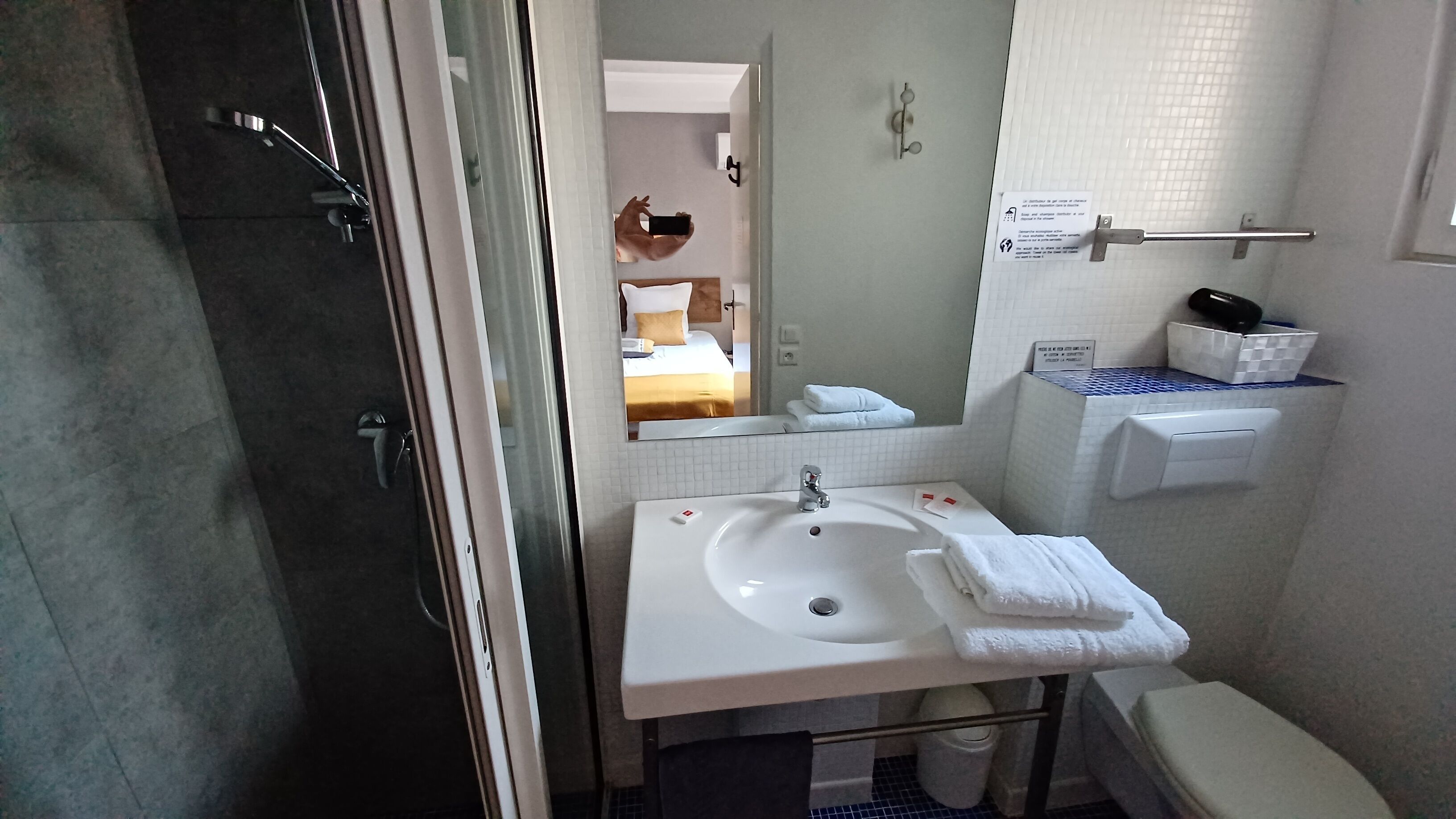 comfort double room, terrace | bathroom | free toiletries, hair dryer, towels, soap