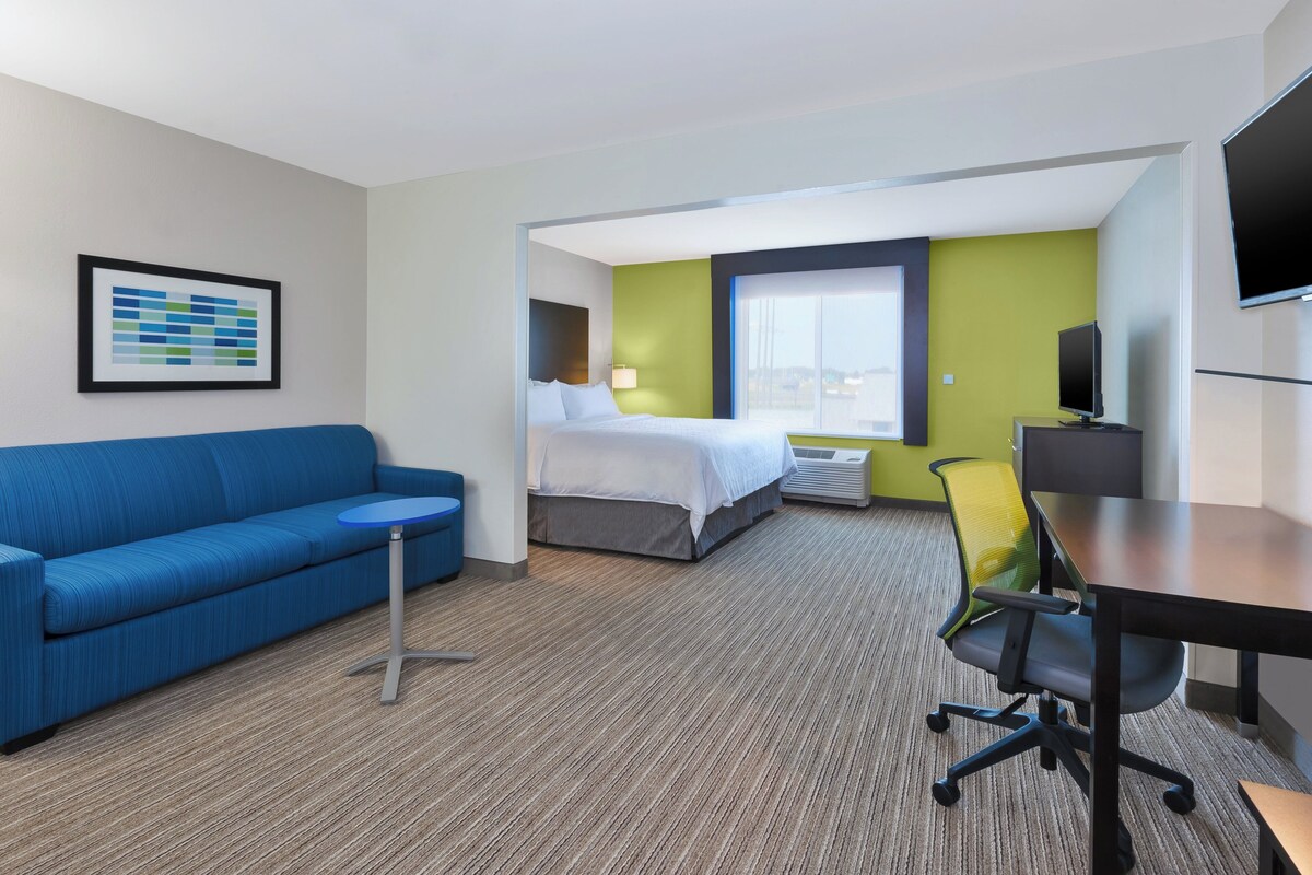 Standard Room, 1 King Bed with Sofa bed, Accessible (Comm, Accessible Tub) | Premium bedding, down comforters, desk, blackout drapes