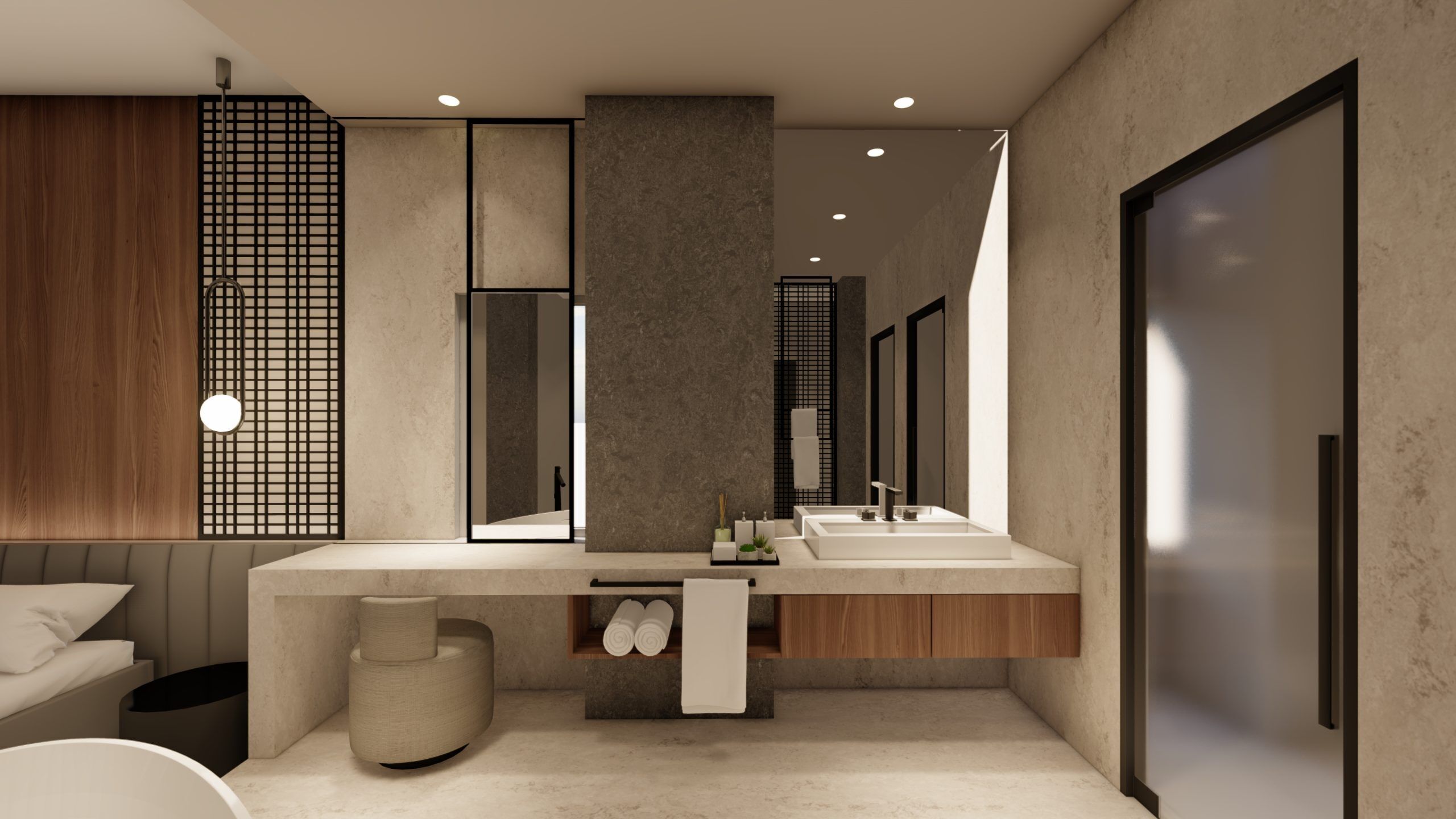 Penthouse with terrace and sea view | Baño | Ducha, artículos de higiene personal gratuitos y secador de pelo