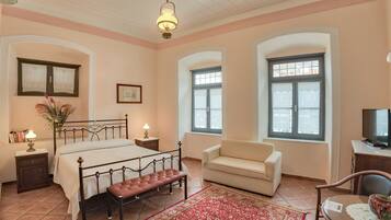 Junior Suite (Aphrodete) | In-room safe, laptop workspace, free WiFi, bed sheets