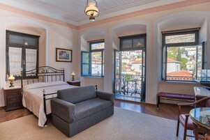 Junior Suite, Balcony (Phaedra) | In-room safe, laptop workspace, free WiFi, bed sheets