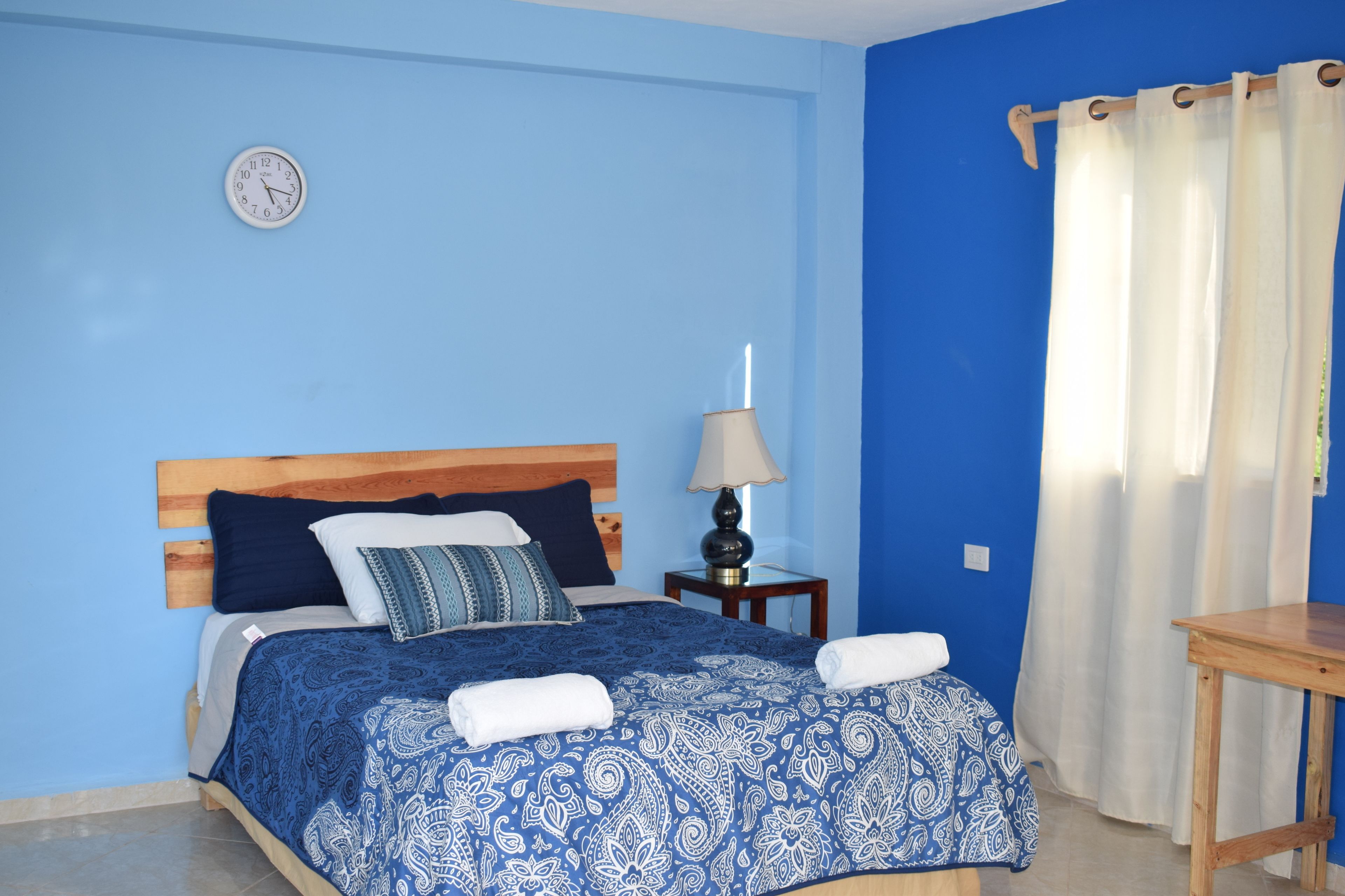 Basic Double Room, 1 Bedroom, Garden View | Individually furnished, desk, laptop workspace, blackout drapes