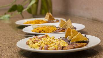 Daily cooked-to-order breakfast for a fee