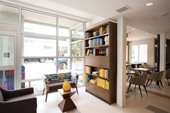 Hotel entrance and lobby at Hotel Z
