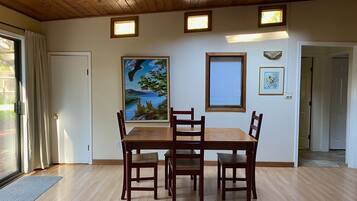 Individually decorated, individually furnished, iron/ironing board