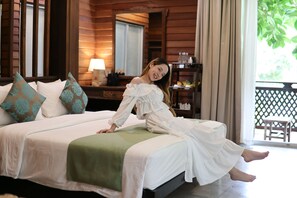 Junior Double Room, 1 King Bed, Balcony, Corner | Minibar, in-room safe, desk, laptop workspace - Royal Riverkwai Resort & Spa (Kanchanaburi)