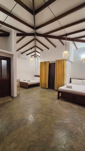 Family Room, Multiple Beds | 1 bedroom, premium bedding, desk, soundproofing - Riverside Cabanas (Mirissa)
