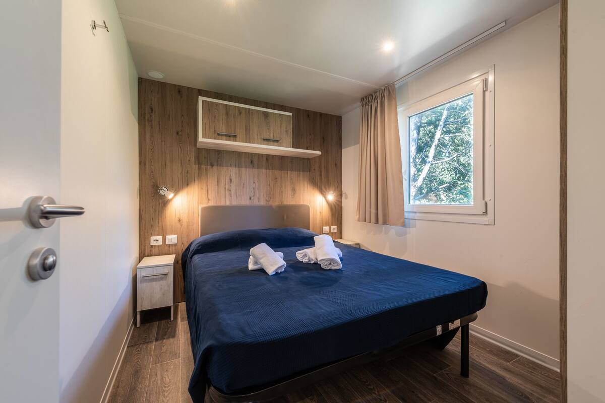 Superior stacaravan | 1 slaapkamer, luxe beddengoed, beddengoed