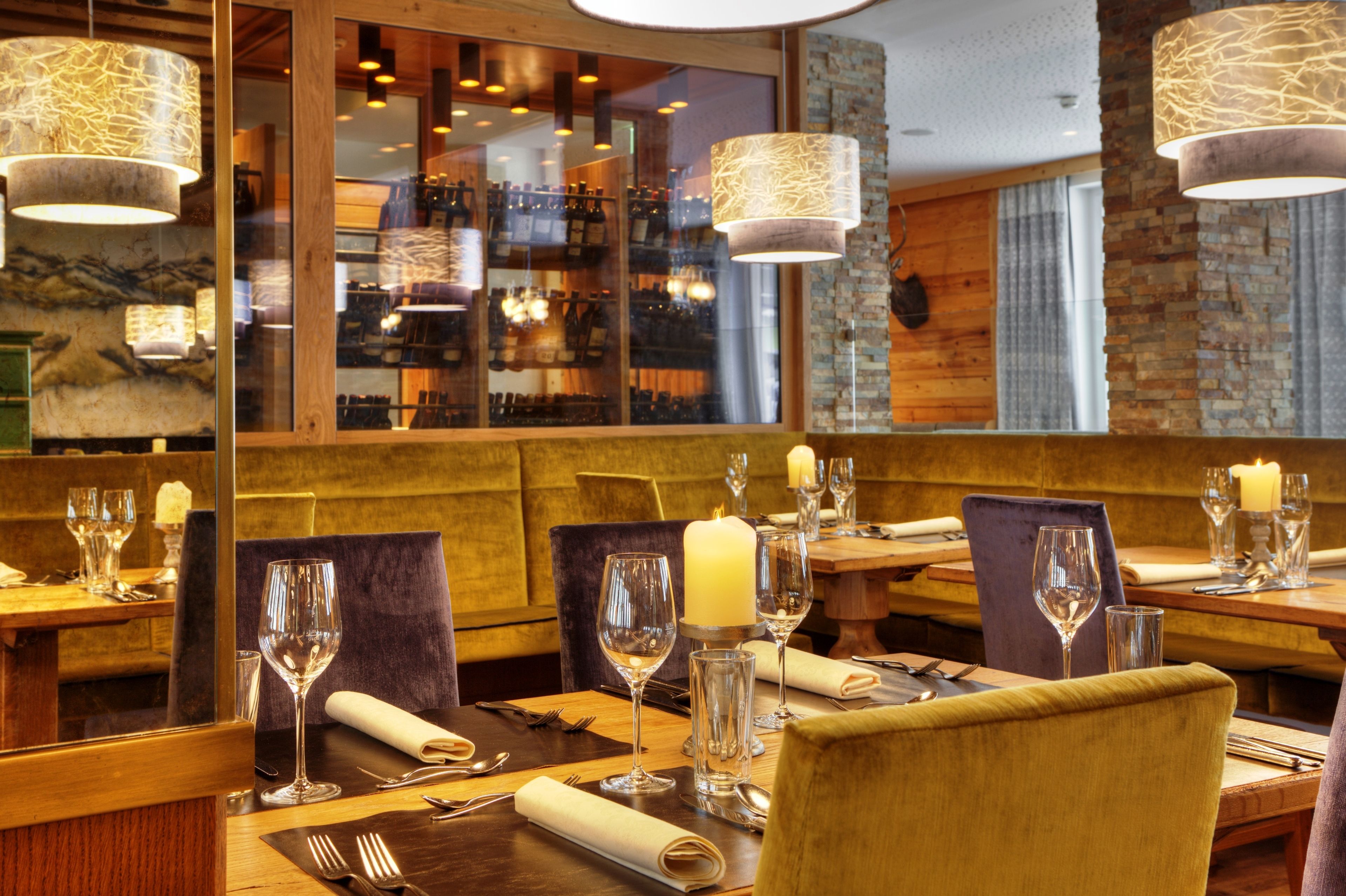 Dinner served, Regional cuisine, garden views 