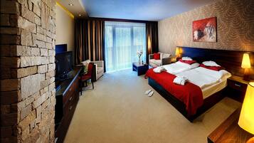 Standard Double or Twin Room, Balcony, Mountain View | Minibar, in-room safe, desk, blackout drapes