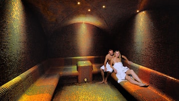 Sauna, hot tub, steam room, body treatments, aromatherapy
