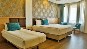 Ropa de cama de alta calidad y minibar