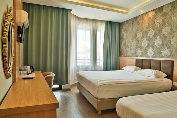 スタンダード ルーム | 高級寝具、ミニバー、セーフティボックス (室内)、可動式ベッド