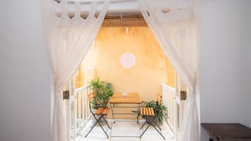 Standard Double Room with Terrace | Premium bedding, down comforters, in-room safe, individually decorated