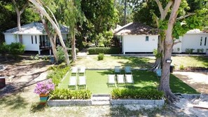 On the beach, snorkeling, kayaking