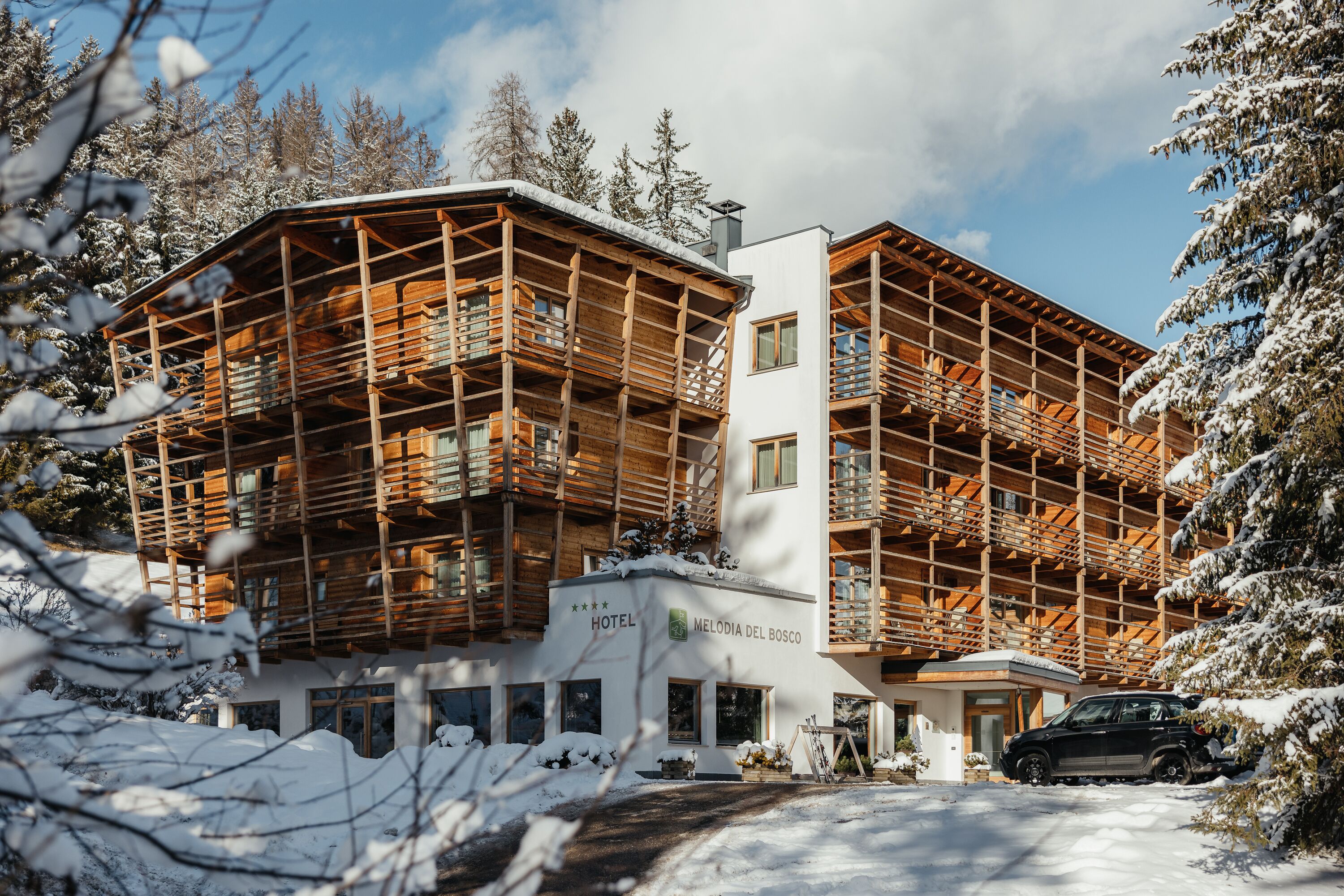 Overnatningsstedets facade