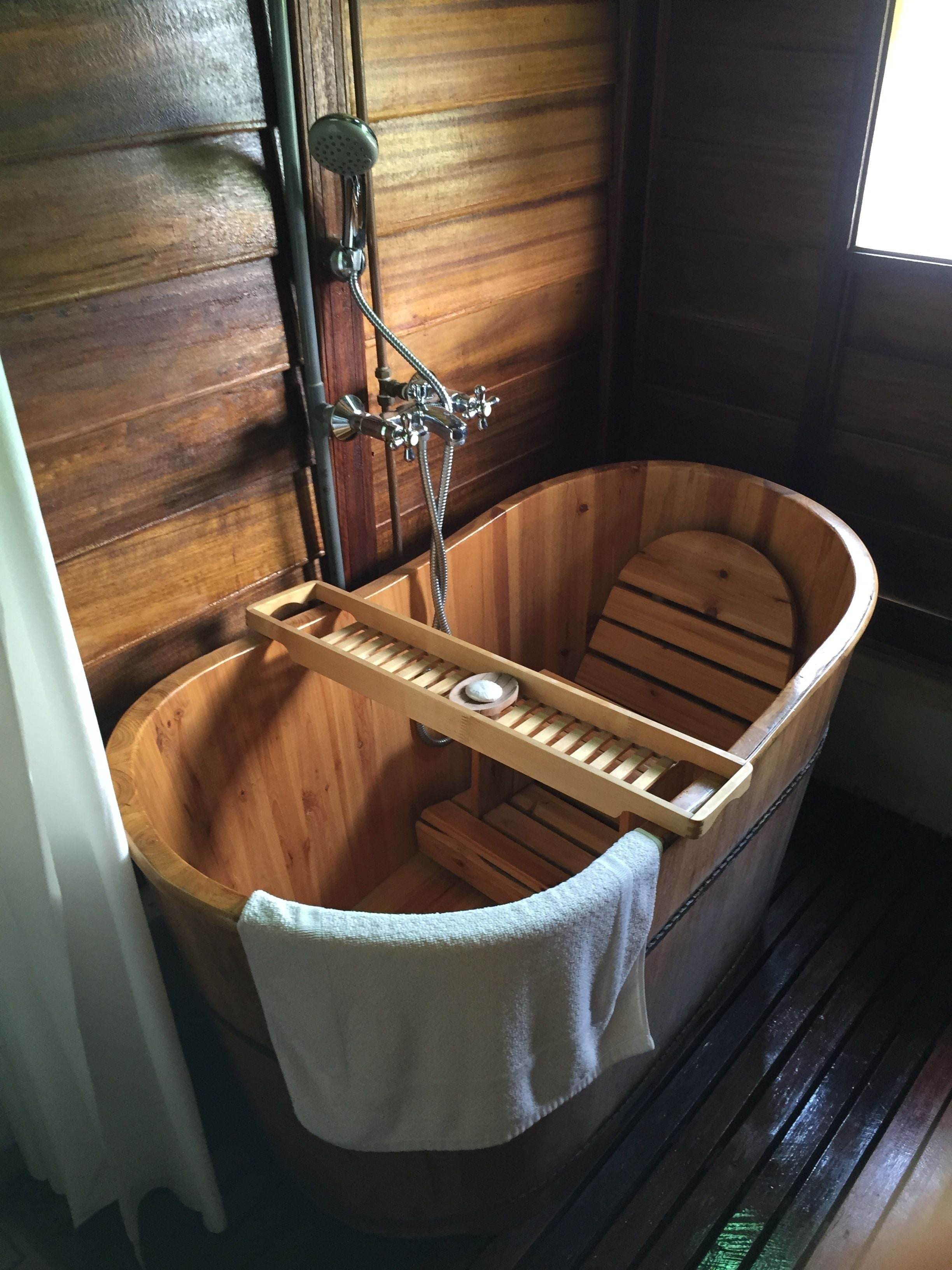 anjung chalet b1 | bathroom | separate bathtub and shower, free toiletries, towels