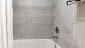 Free toiletries, hair dryer, towels