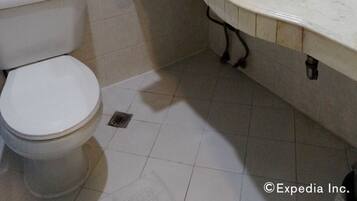 Executive Suite | Bathroom | Shower, towels, soap, shampoo