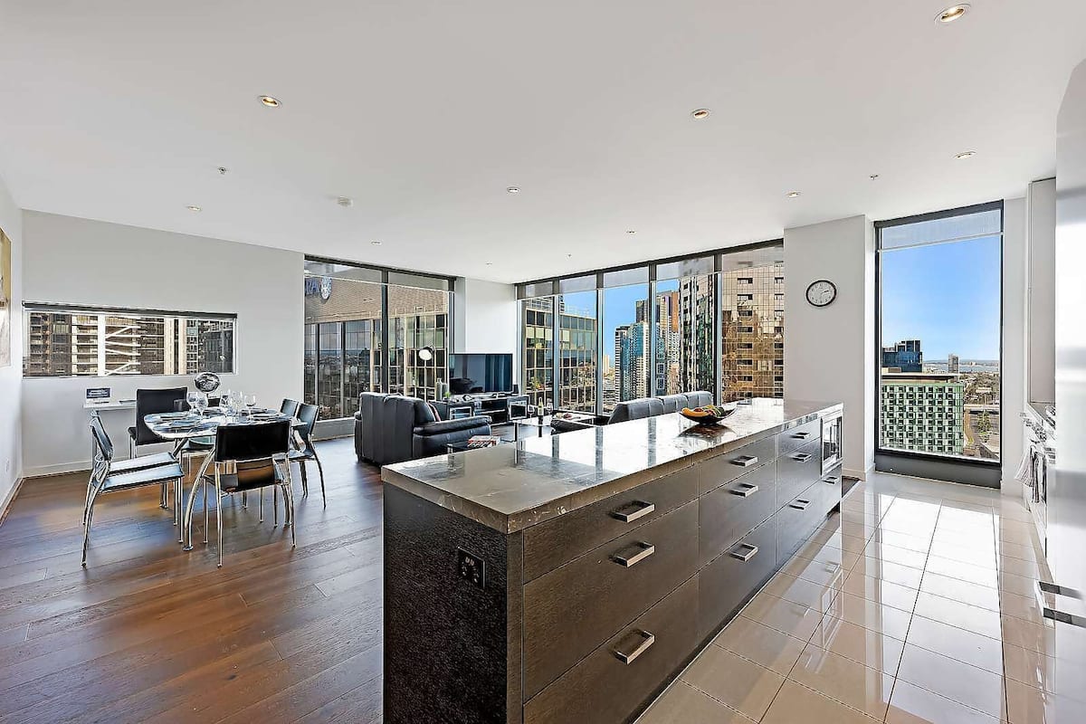 Two Bedroom Apartment | Living area | 42-inch Smart TV with satellite channels, TV