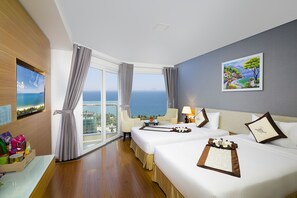Senior Room, Balcony, Ocean View | Minibar, in-room safe, desk, soundproofing - Dendro Gold Hotel (Nha Trang)
