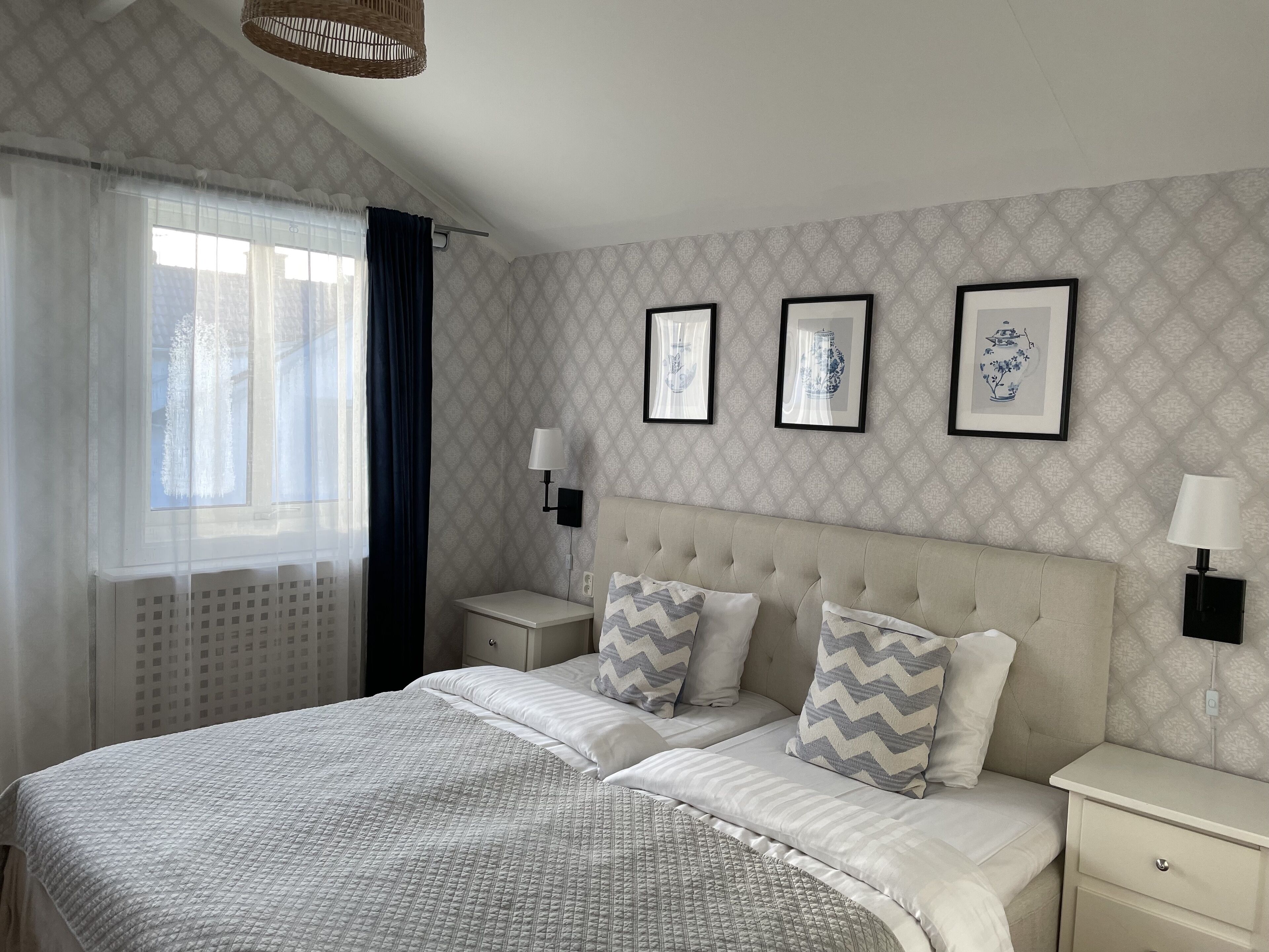 double or twin room | premium bedding, desk, blackout curtains, iron/ironing board