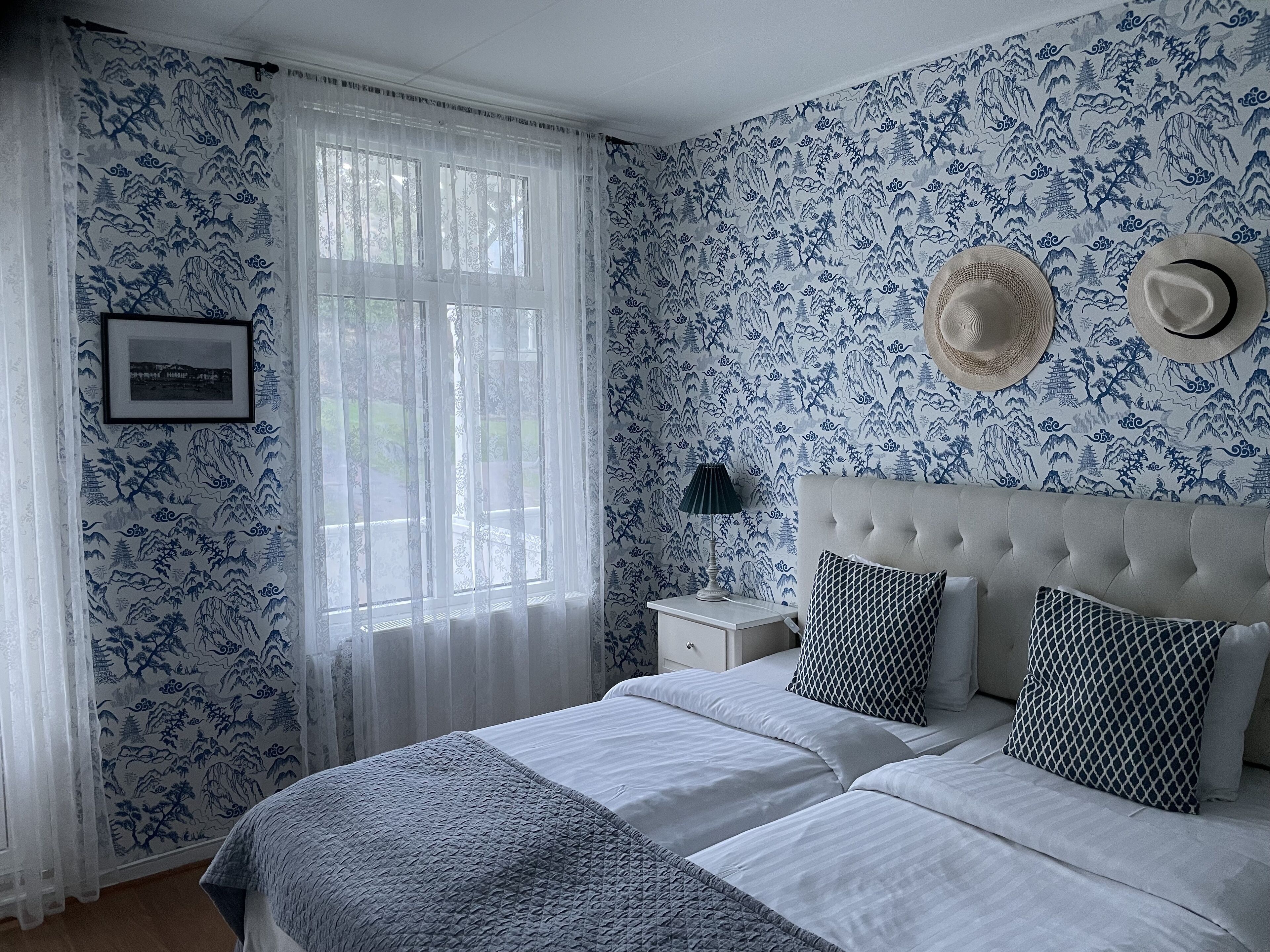 double or twin room | premium bedding, desk, blackout curtains, iron/ironing board