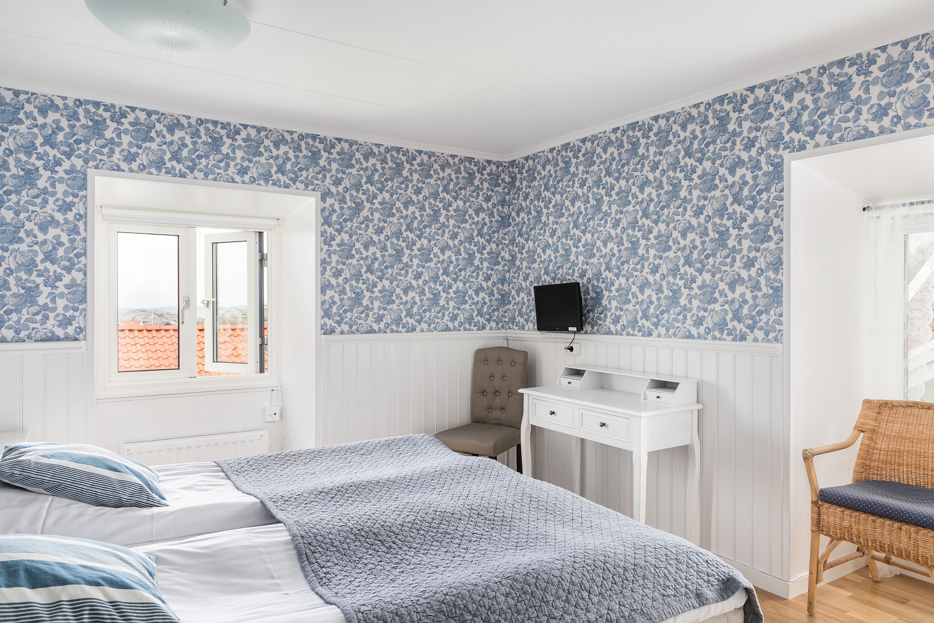 double or twin room | premium bedding, desk, blackout curtains, iron/ironing board