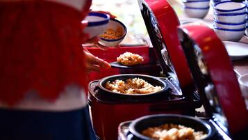 Free daily self-service breakfast
