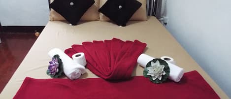 Economy Double Room, 1 Queen Bed | 2 bedrooms, desk, laptop workspace, free WiFi