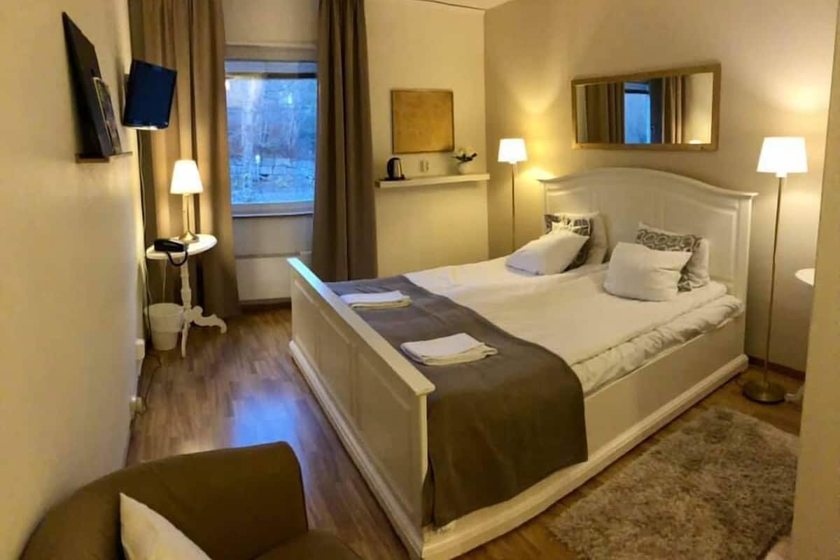 individually decorated, blackout curtains, iron/ironing board