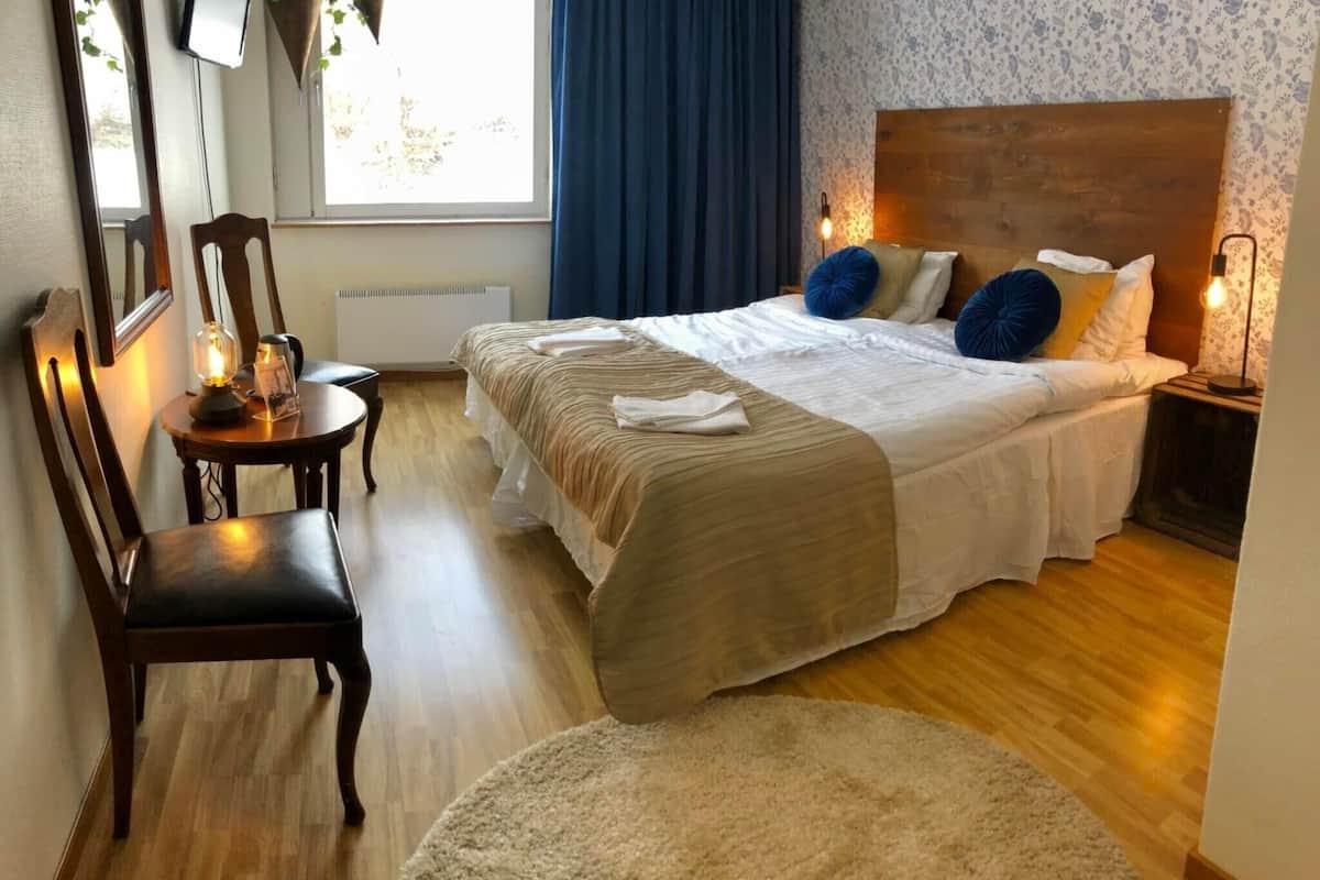 individually decorated, blackout curtains, iron/ironing board