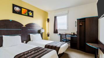 Chambre Standard, 2 lits une place, non-fumeurs | Bureau, chambres insonorisées, fer et planche à repasser, Wi-Fi gratuit