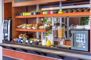 Daily buffet breakfast for a fee