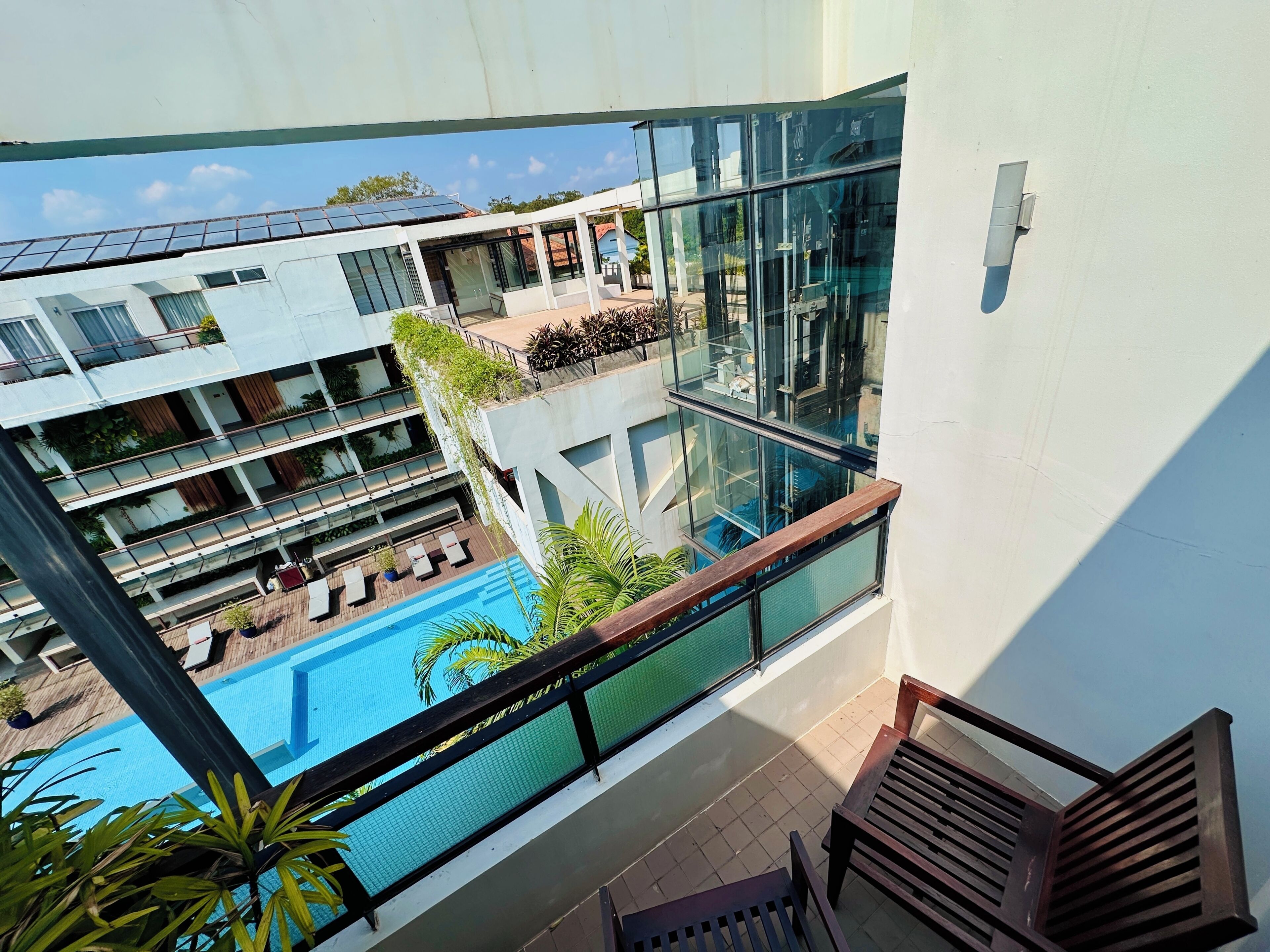 Habitación Deluxe doble, vistas a la piscina | Terraza o patio