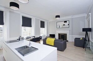 Superior Apartment, 2 Bedrooms | Living room | Flat-screen TV - Destiny Scotland - Hill Street Apartments (Edinburgh)